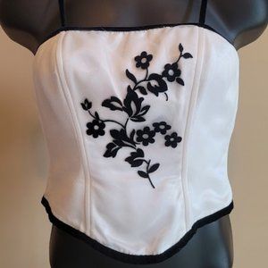 Spaghetti Strap Boned Corset Top